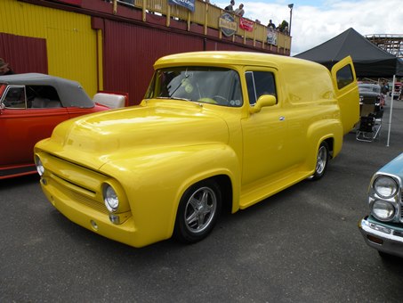 yellow panel van